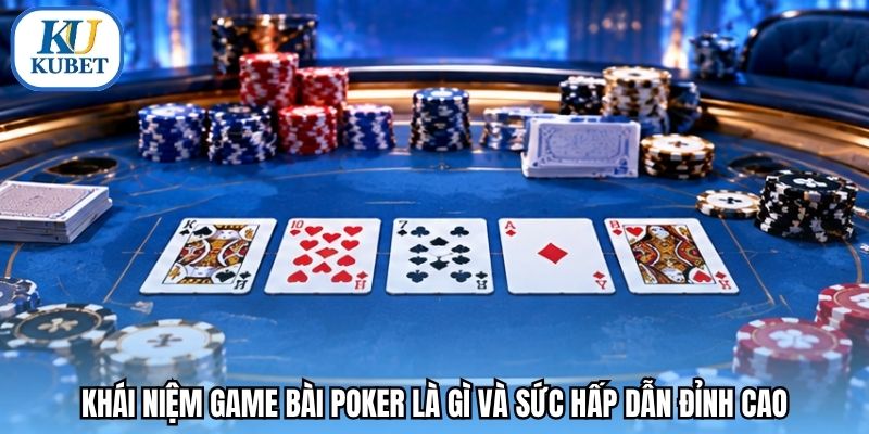 Khái niệm game bài Poker là gì và sức hấp dẫn đỉnh cao